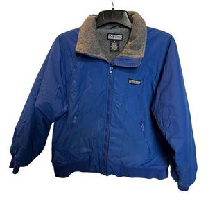 Lands' End Women's Royal Blue Jacket Fleece Lined Size M(10-12) Reg
